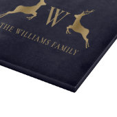 Familienaam Monogram Gouden Herten Keuken Marine Snijplank (Hoek)