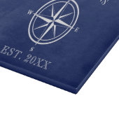 Familienaam Nautical Anchor Rope Snijplank (Hoek)