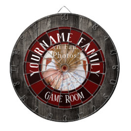 Familienaam One Photo Game Room Dartbord