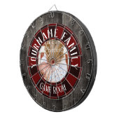 Familienaam One Photo Game Room Dartbord (Voorkant Rechts)