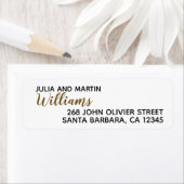 Familienaam . onze namen met huisadres etiket (Insitu)