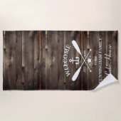 Familienaam | Oorzaken en Aangepaste anker Strandlaken (Voorkant)