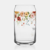 Familienaam op Rode Gouden Pioenrozen Bloemendrupp Blikvorm Glas (Rechts)