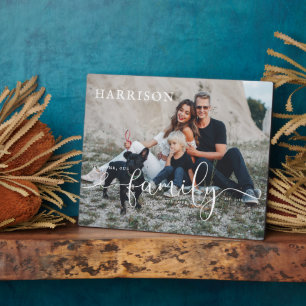 Familienaam Oprichtingsdatum   Foto & Typografie Fotoplaat