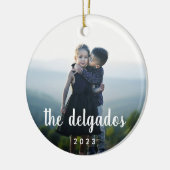 Familienaam Overlay | Foto Keramisch Ornament (Links)