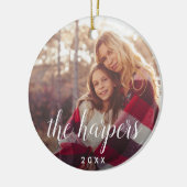 Familienaam Overlay | Foto Keramisch Ornament (Links)