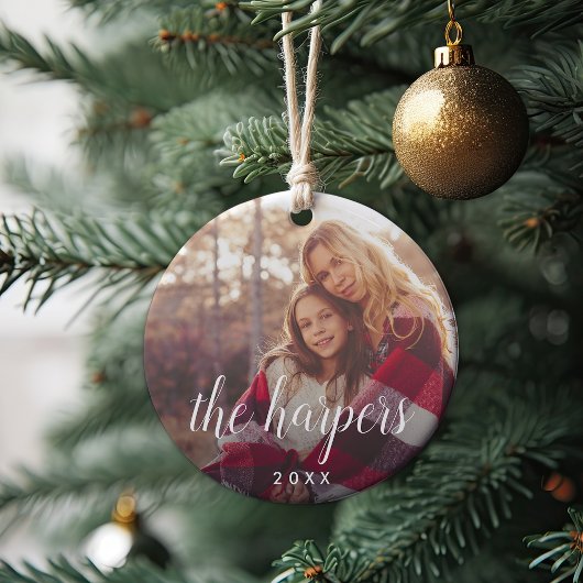 Familienaam Overlay | Foto Keramisch Ornament