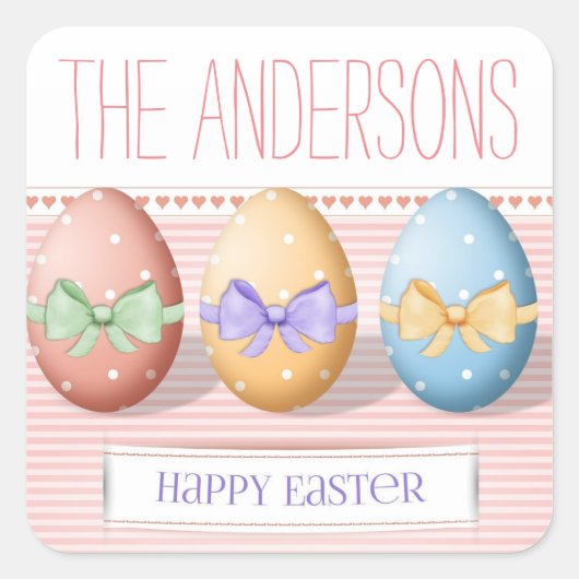 Familienaam Paasei Stickers (Voorkant)