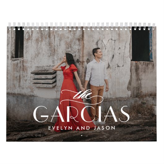 Familienaam Persoonlijke Fotokalender Kalender (Hoes)