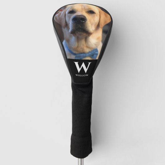 Familienaam Pet Dog Foto Golfheadcover (Voorkant)