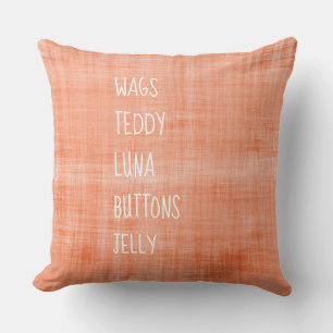 Familienaam PET Names Timeless Keepomwille Decor O Kussen
