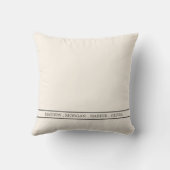 Familienaam Pillow Jubileum Wedding Gift Kussen (Achterkant)