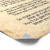 Familienaam Poem Poster (Hoek)