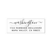 Familienaam Retouradres | Handschrift Rubberstempel (Afrduk)