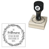 Familienaam Retouradres Rubberstempel (Gestempeld)