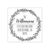 Familienaam Retouradres Rubberstempel (Afrduk)