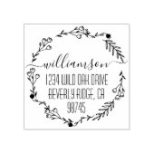 Familienaam Retouradres Rubberstempel (Afrduk)