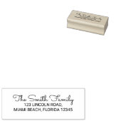 Familienaam Retouradres Rubberstempel (Gestempeld)