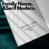 Familienaam Retouradres Sans Serif Modern Rubberstempel