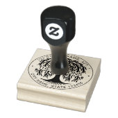 Familienaam & retouradres Willow Tree Rubberstempel (Stempel)