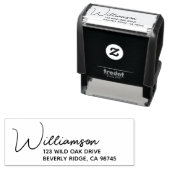 Familienaam Retouradres Zelfinktende Stempel (In situ)