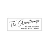 Familienaam Retouradres Zelfinktende Stempel (Design)