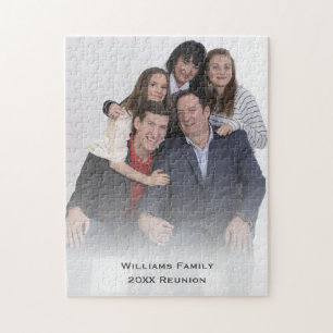 Familienaam Reünie Foto Unieke Nieuwigheid Keepsak Legpuzzel
