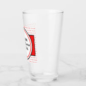 Familienaam Reunion Red Polka Dots Glas (Links)