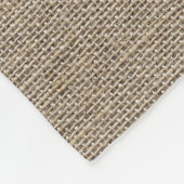 Familienaam Rustic Burlap Fleece Deken (Hoek)