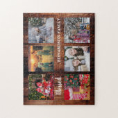 Familienaam rustic, familienaam fotocollage legpuzzel (Verticaal)