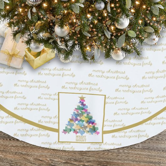 Familienaam Rustic Texas - kerstboom Rok