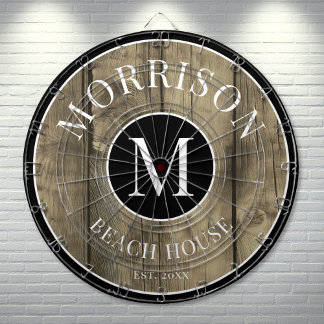 Familienaam Rustic Wood Dartbord