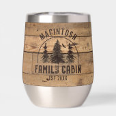 Familienaam Rustic Wood - Gepersonaliseerd (Achterkant)