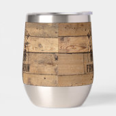 Familienaam Rustic Wood - Gepersonaliseerd (Links)