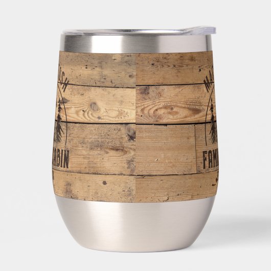 Familienaam Rustic Wood - Gepersonaliseerd (Links)