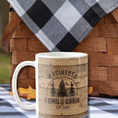 Familienaam Rustic Wood - Gepersonaliseerd Koffiemok