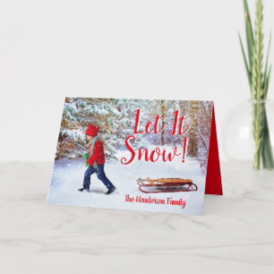 Familienaam  Scène Kerstmis Kaart