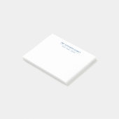 Familienaam Script Navy Blauwe Typografie Post-it® Notes (Schuin)