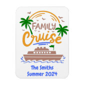 Familienaam Ship Cruise Cabin Dep Magneet (Verticaal)