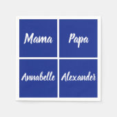 Familienaam Sjablonen Servet (Voorkant)