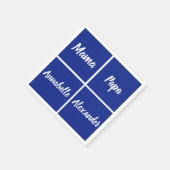 Familienaam Sjablonen Servet (Hoek)