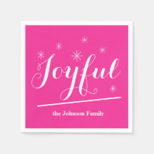 Familienaam Speciaal Papier Cocktail Napkins