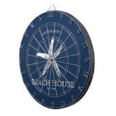 Familienaam Starfish Beach House Dartbord (Voorkant Rechts)