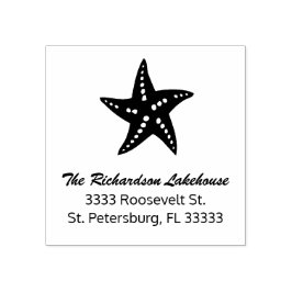 Familienaam Starfish Beach House Rubberstempel