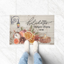 Familienaam Stijlvolle Moderne rustieke houten Ker