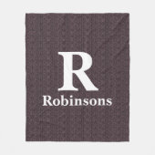 Familienaam Sweater Fleece Blanket (Voorkant)