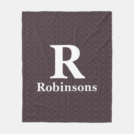 Familienaam Sweater Fleece Blanket (Voorkant)