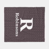 Familienaam Sweater Fleece Blanket (Voorkant (Horizontaal))