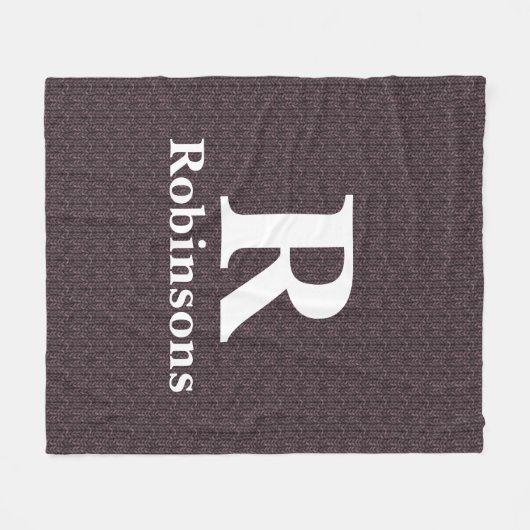 Familienaam Sweater Fleece Blanket (Voorkant (Horizontaal))