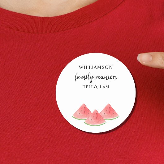 Familienaam tag ronde sticker